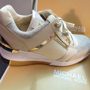 COPY - MK Michael Kors Georgie trainer extreme glitter chain mesh sneakers